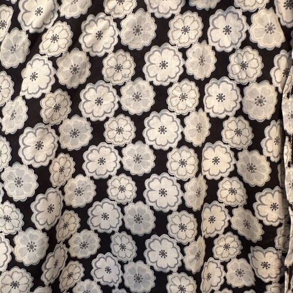 Ted Baker Men's Shirt Size 3 (M) Black Floral Print Long Sleeve Cotton Button Up - Picture 6 of 8